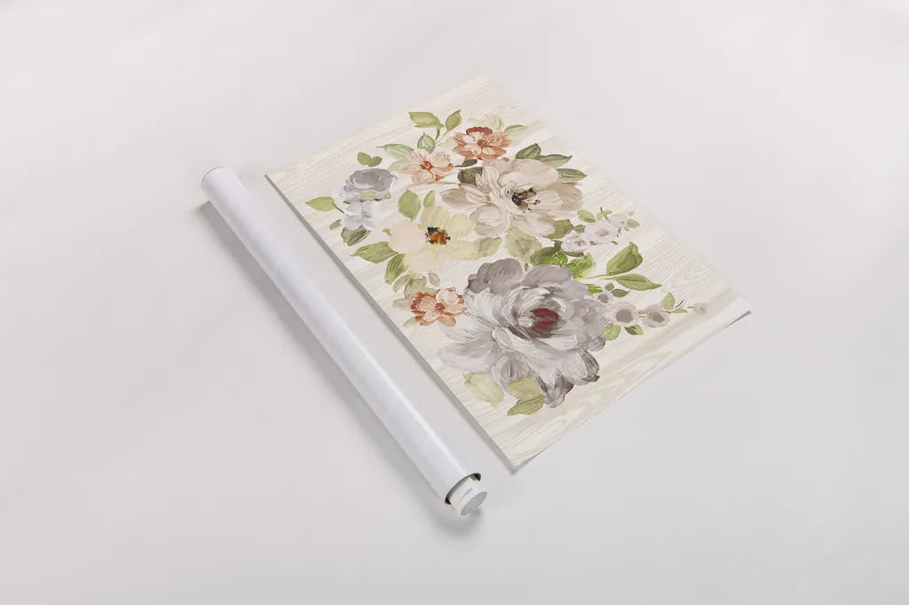 Driftwood Garden X Neutral by Wild Apple Portfolio. shown as a rolled paper print. Available as archival giclee rolled canvas, fine art paper, or poster print. SKU 30743i.