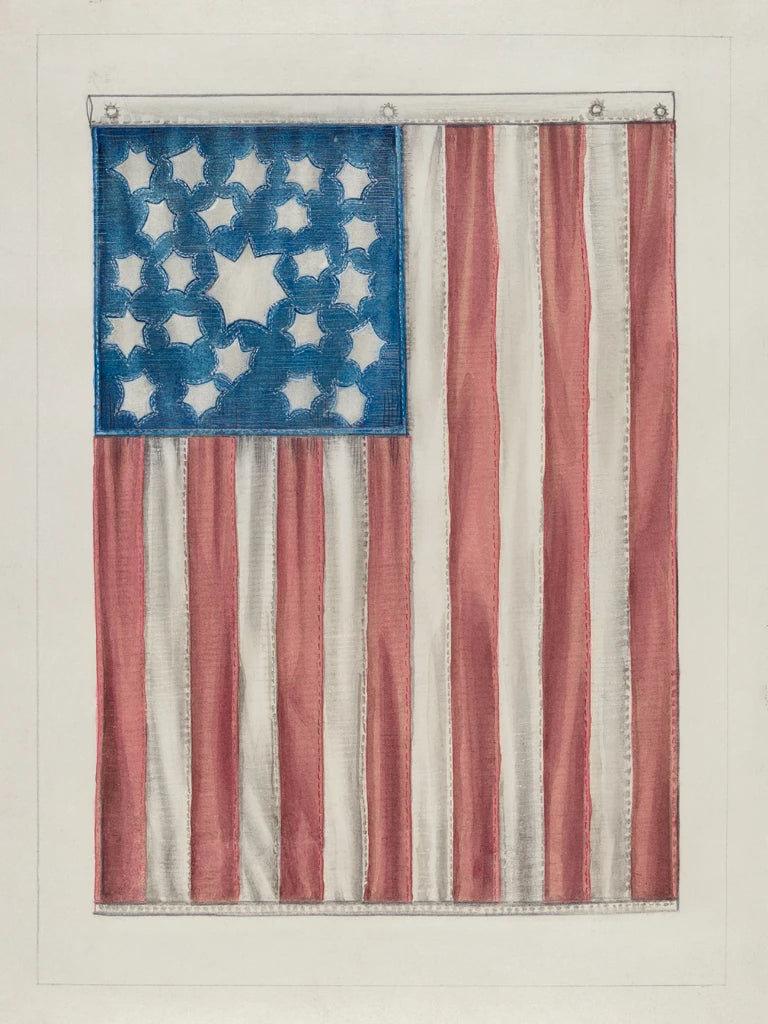Early American Flag by Wild Apple Portfolio
