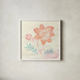 Eastern Boho I by Wild Apple Portfolio. Shown in a crisp white glass frame for a clean and minimalist style. Available as an archival giclee rolled canvas, fine art paper, or poster print. SKU 35355a.