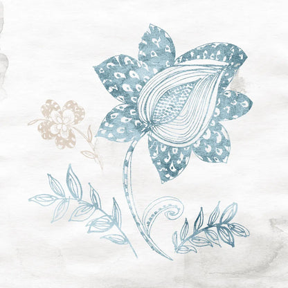 Eastern Boho I Teal by Wild Apple Portfolio. SKU 37350a. Archival Giclee Fine art print for wall decor.