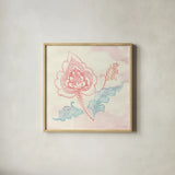 Eastern Boho II by Wild Apple Portfolio. Shown in a natural wood glass frame for a timeless modern aesthetic. Available as an archival giclee rolled canvas, fine art paper, or poster print. SKU 35356a.