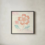 Eastern Boho IV by Wild Apple Portfolio. Shown in a sleek black glass frame for a contemporary gallery look. Available as an archival giclee rolled canvas, fine art paper, or poster print. SKU 35358a.