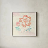 Eastern Boho IV by Wild Apple Portfolio. Shown in a crisp white glass frame for a clean and minimalist style. Available as an archival giclee rolled canvas, fine art paper, or poster print. SKU 35358a.