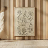 Eden Antique Bookplate III by Wild Apple Portfolio. shown as over sized large wall art. Available as an archival giclee rolled canvas, fine art paper, or poster print. SKU 26863h.