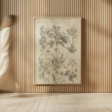 Eden Antique Bookplate IV by Wild Apple Portfolio. shown as over sized large wall art. Available as an archival giclee rolled canvas, fine art paper, or poster print. SKU 26864h.