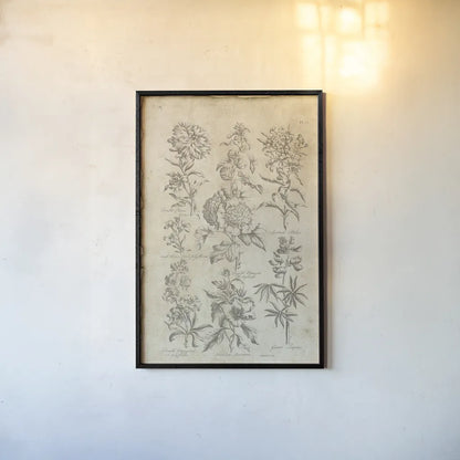 Eden Bookplate III Vintage by Wild Apple Portfolio. shown as a paper print in a black flame. Available as a archival giclee rolled canvas, fine art paper, or poster print. SKU 26877h.