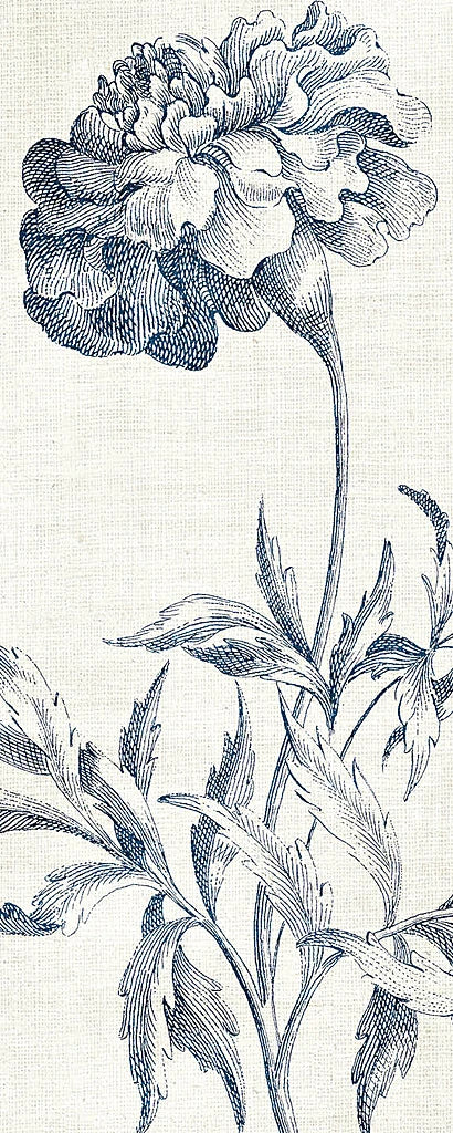 Eden III Indigo and White by Wild Apple Portfolio
