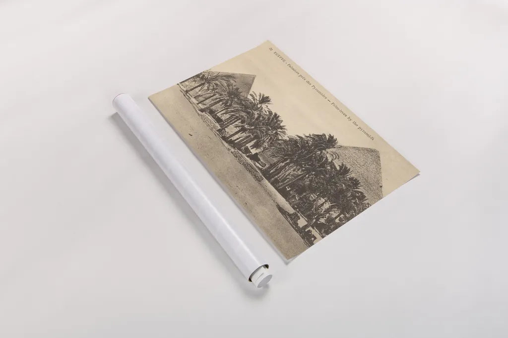 Egypt Postcard II by Wild Apple Portfolio. shown as a rolled paper print. Available as archival giclee rolled canvas, fine art paper, or poster print. SKU 71179i.