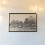 Egypt Postcard II by Wild Apple Portfolio. shown as a paper print in a black flame. Available as a archival giclee rolled canvas, fine art paper, or poster print. SKU 71179i.