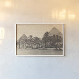Egypt Postcard II by Wild Apple Portfolio. shown as a paper print in a white frame. Available as a archival giclee rolled canvas, fine art paper, or poster print. SKU 71179i.