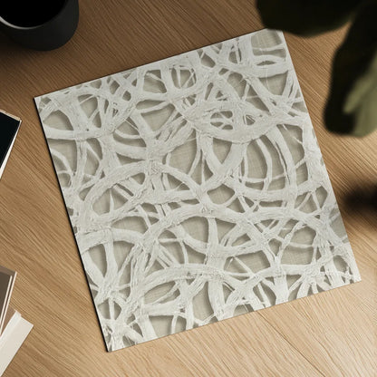 Endless Circles Front Linen by Wild Apple Portfolio. Shown as a detailed flat fine art print, highlighting archival giclee quality. Available as an archival giclee rolled canvas, fine art paper, or poster print. SKU 52850a.