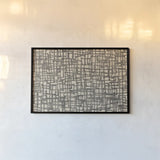 Endless Squares Natural by Wild Apple Portfolio. shown as a paper print in a black flame. Available as a archival giclee rolled canvas, fine art paper, or poster print. SKU 69138i.