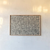 Endless Squares Natural by Wild Apple Portfolio. shown as a paper print in a natural frame. Available as a archival giclee rolled canvas, fine art paper, or poster print. SKU 69138i.