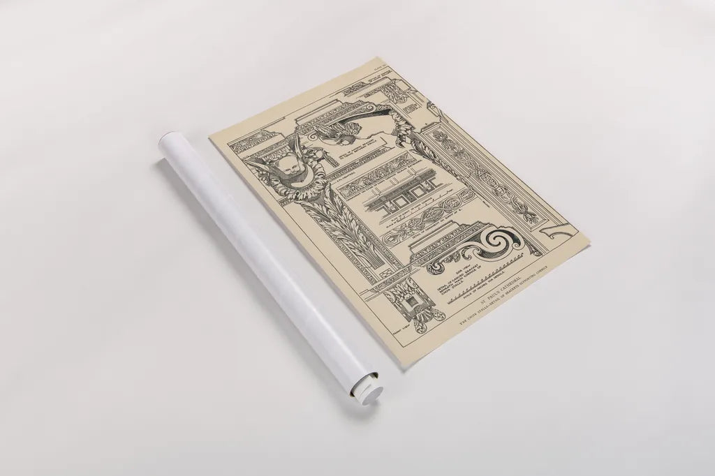 English Renaissance I by Wild Apple Portfolio. shown as a rolled paper print. Available as archival giclee rolled canvas, fine art paper, or poster print. SKU 62815h.
