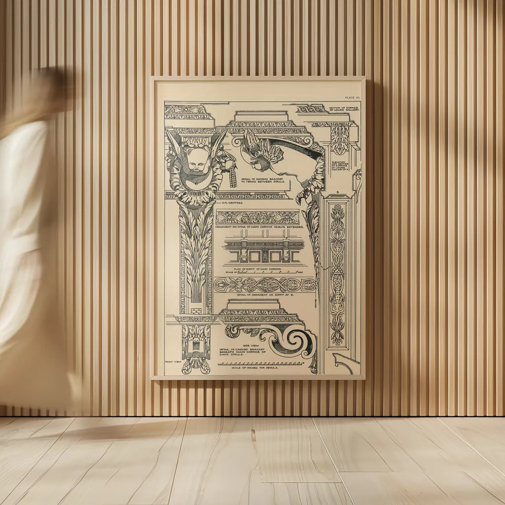 English Renaissance I by Wild Apple Portfolio. shown as over sized large wall art. Available as an archival giclee rolled canvas, fine art paper, or poster print. SKU 62815h.