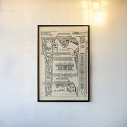 English Renaissance I by Wild Apple Portfolio. shown as a paper print in a black flame. Available as a archival giclee rolled canvas, fine art paper, or poster print. SKU 62815h.