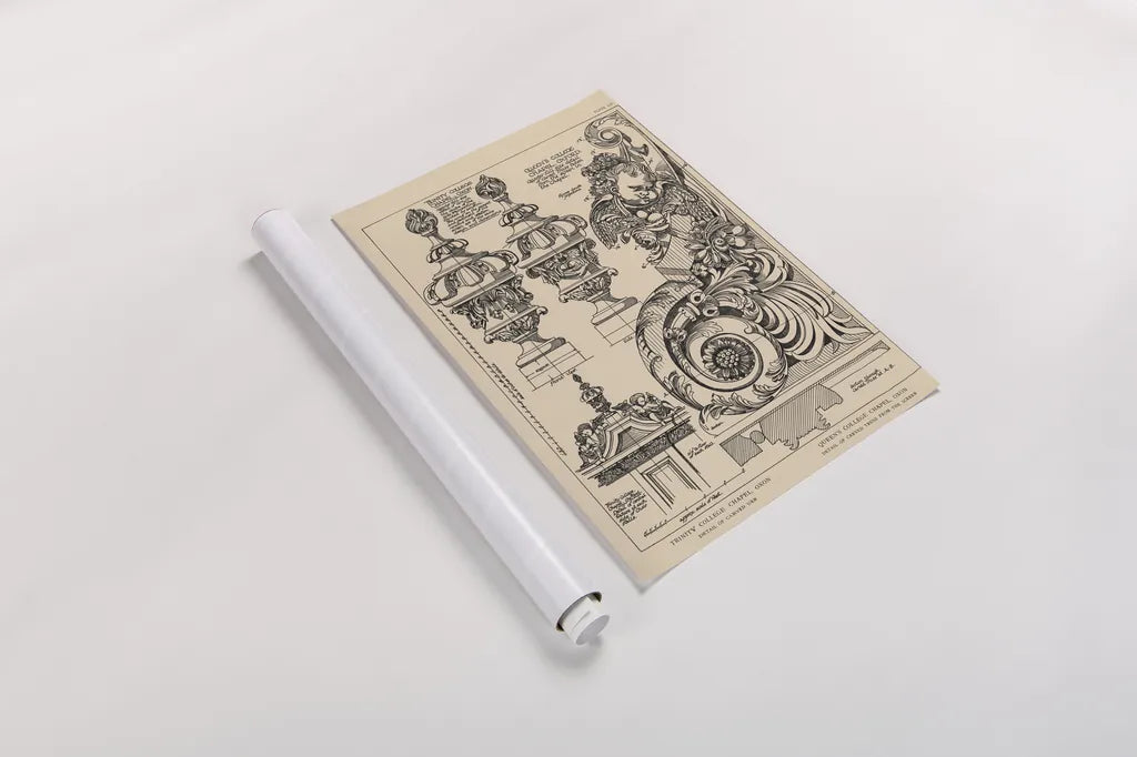 English Renaissance II by Wild Apple Portfolio. shown as a rolled paper print. Available as archival giclee rolled canvas, fine art paper, or poster print. SKU 62816h.