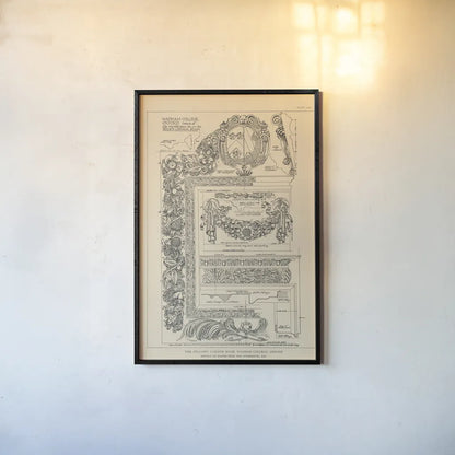 English Renaissance IV by Wild Apple Portfolio. shown as a paper print in a black flame. Available as a archival giclee rolled canvas, fine art paper, or poster print. SKU 62818h.