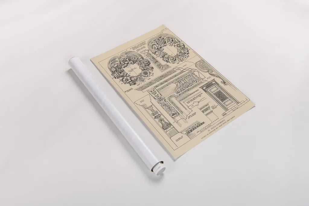 English Renaissance IX by Wild Apple Portfolio. shown as a rolled paper print. Available as archival giclee rolled canvas, fine art paper, or poster print. SKU 62823h.