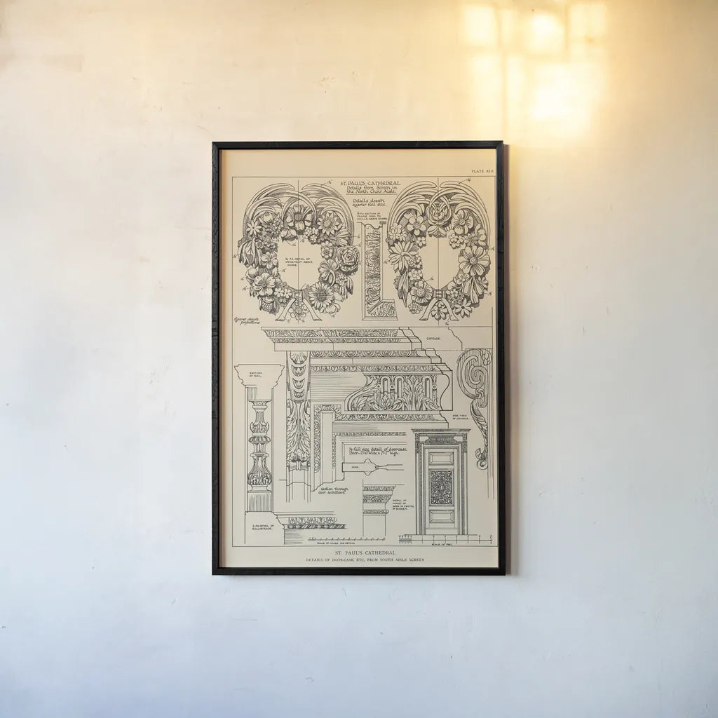 English Renaissance IX by Wild Apple Portfolio. shown as a paper print in a black flame. Available as a archival giclee rolled canvas, fine art paper, or poster print. SKU 62823h.