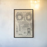 English Renaissance IX by Wild Apple Portfolio. shown as a paper print in a black flame. Available as a archival giclee rolled canvas, fine art paper, or poster print. SKU 62823h.
