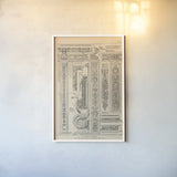 English Renaissance V by Wild Apple Portfolio. shown as a paper print in a white frame. Available as a archival giclee rolled canvas, fine art paper, or poster print. SKU 62819h.