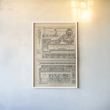 English Renaissance VI by Wild Apple Portfolio. shown as a paper print in a white frame. Available as a archival giclee rolled canvas, fine art paper, or poster print. SKU 62820h.