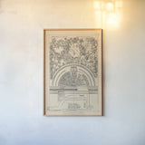 English Renaissance VIII by Wild Apple Portfolio. shown as a paper print in a natural frame. Available as a archival giclee rolled canvas, fine art paper, or poster print. SKU 62822h.