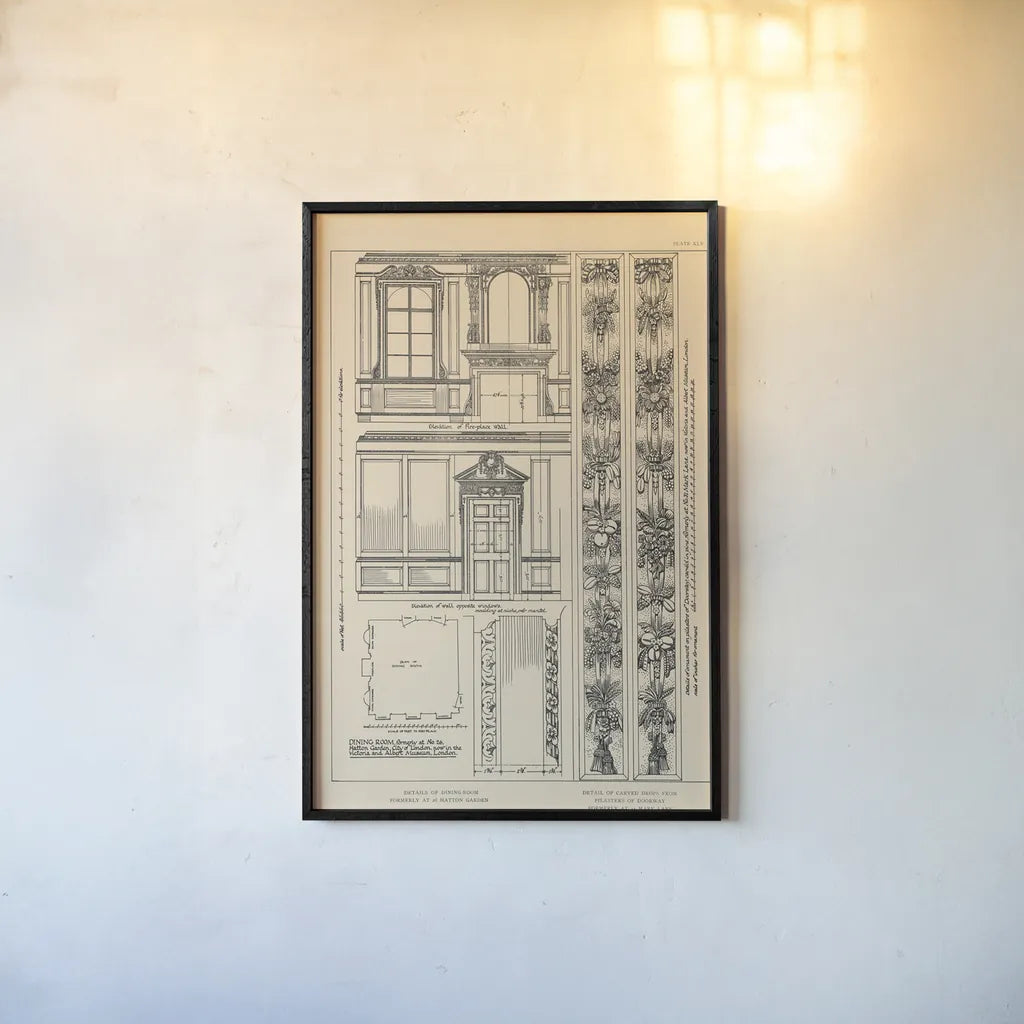 English Renaissance X by Wild Apple Portfolio. shown as a paper print in a black flame. Available as a archival giclee rolled canvas, fine art paper, or poster print. SKU 62824h.