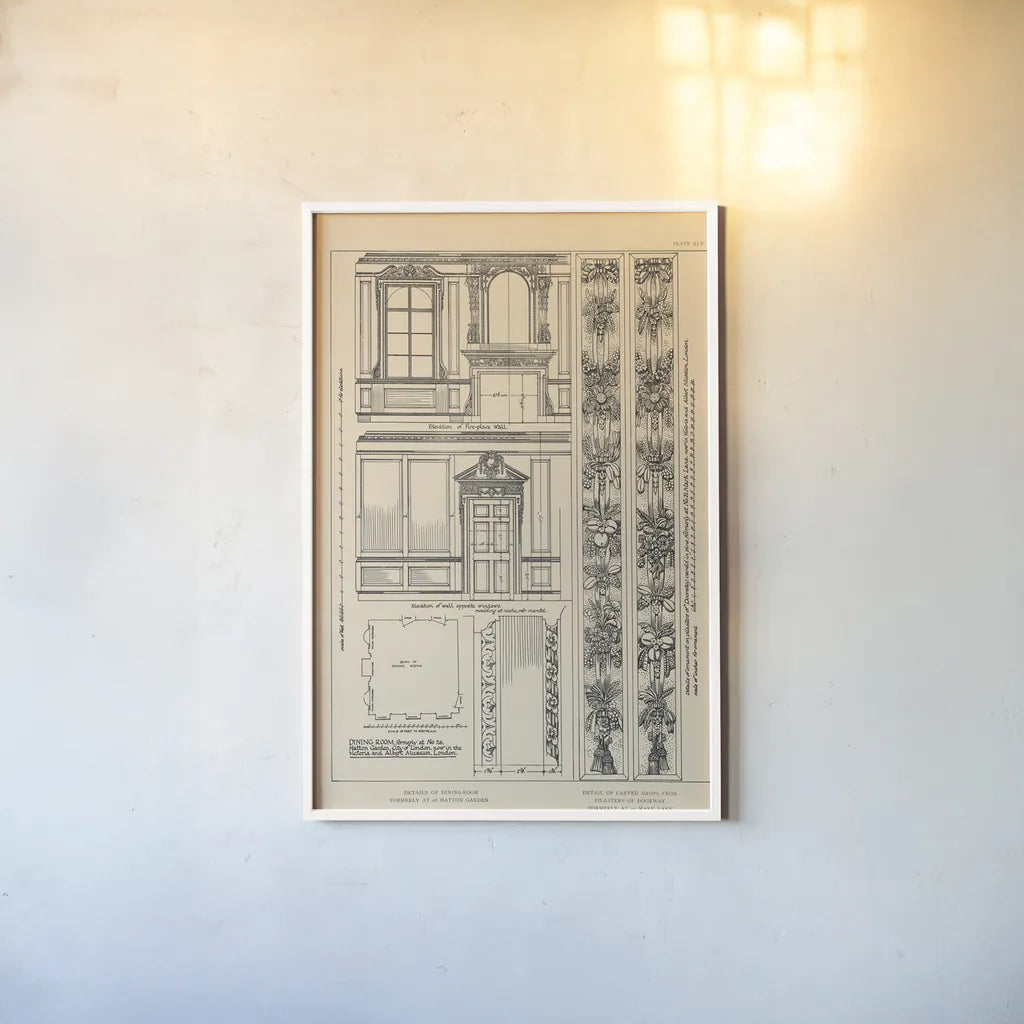 English Renaissance X by Wild Apple Portfolio. shown as a paper print in a white frame. Available as a archival giclee rolled canvas, fine art paper, or poster print. SKU 62824h.