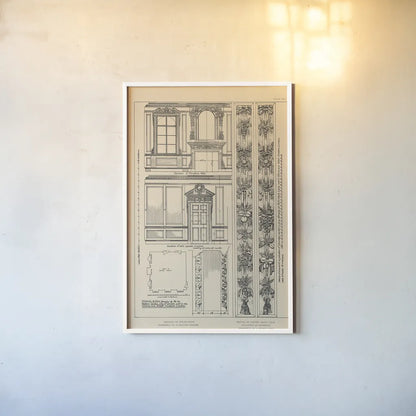 English Renaissance X by Wild Apple Portfolio. shown as a paper print in a white frame. Available as a archival giclee rolled canvas, fine art paper, or poster print. SKU 62824h.