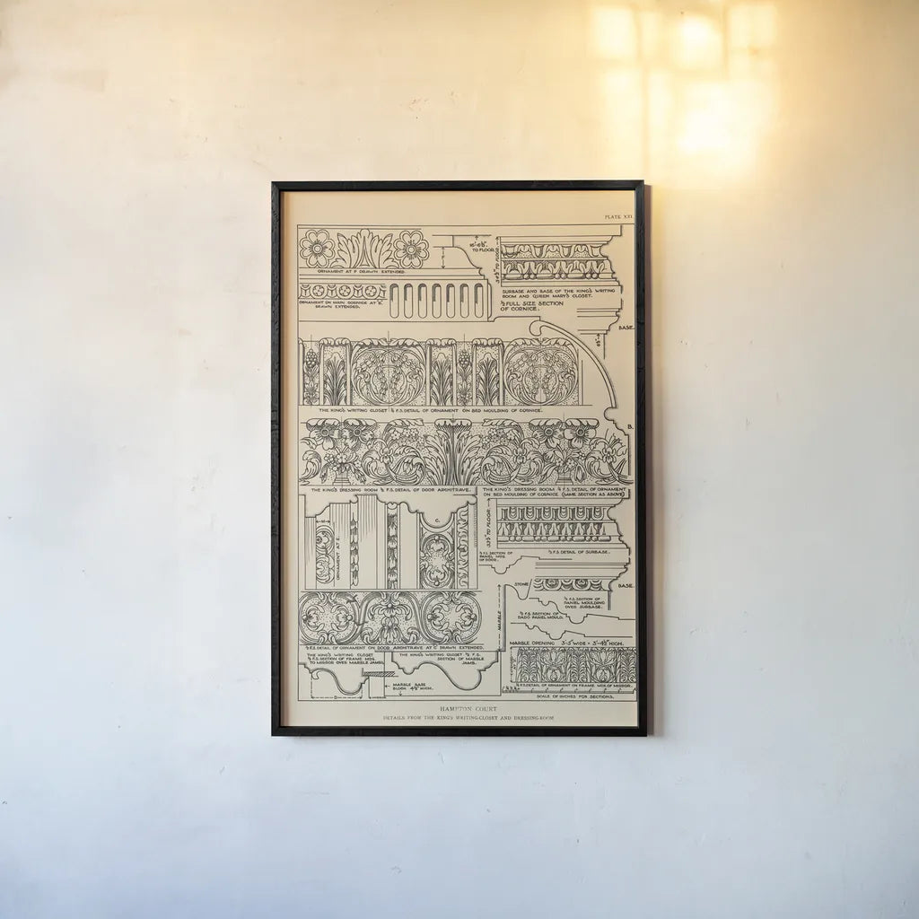 English Renaissance XI by Wild Apple Portfolio. shown as a paper print in a black flame. Available as a archival giclee rolled canvas, fine art paper, or poster print. SKU 62825h.