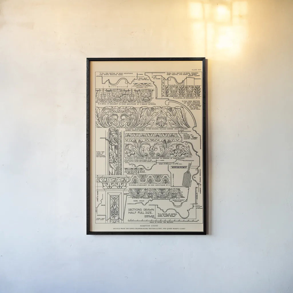 English Renaissance XII by Wild Apple Portfolio. shown as a paper print in a black flame. Available as a archival giclee rolled canvas, fine art paper, or poster print. SKU 62826h.