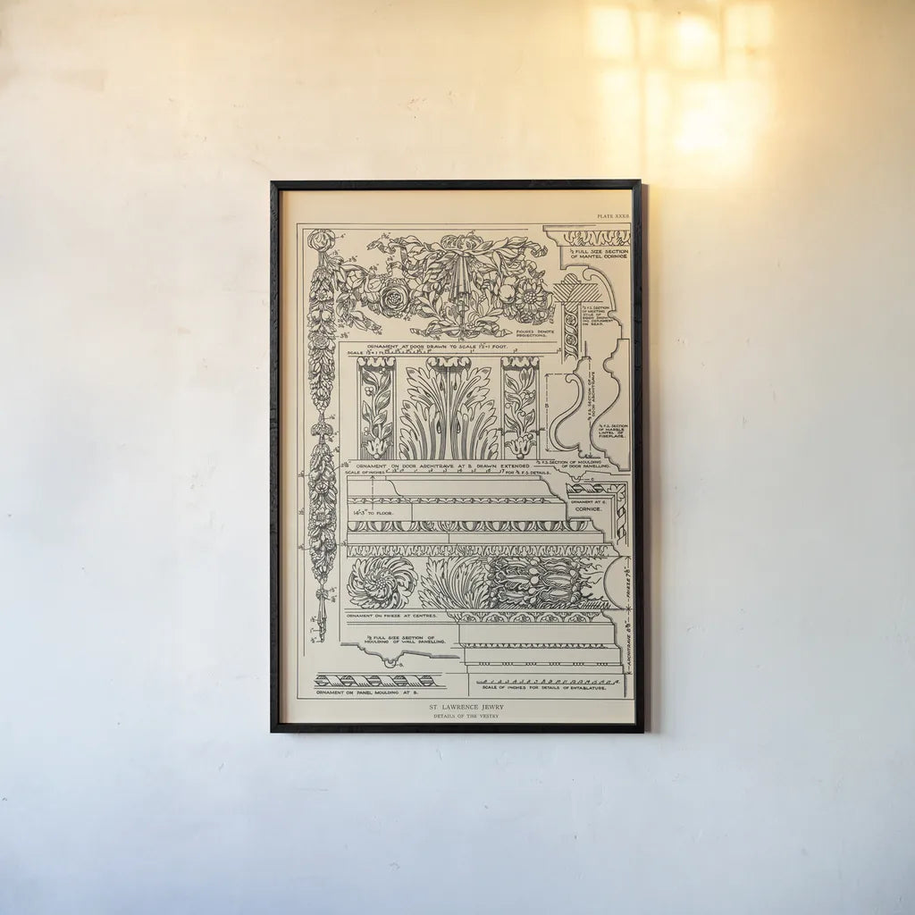 English Renaissance XIII by Wild Apple Portfolio. shown as a paper print in a black flame. Available as a archival giclee rolled canvas, fine art paper, or poster print. SKU 62827h.