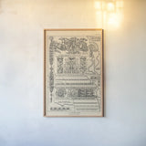English Renaissance XIII by Wild Apple Portfolio. shown as a paper print in a natural frame. Available as a archival giclee rolled canvas, fine art paper, or poster print. SKU 62827h.