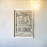 English Renaissance XIII by Wild Apple Portfolio. shown as a paper print in a white frame. Available as a archival giclee rolled canvas, fine art paper, or poster print. SKU 62827h.