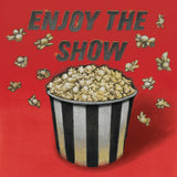 Enjoy the Show Red by Wild Apple Portfolio. SKU 52831a. Archival Giclee Fine art print for wall decor.