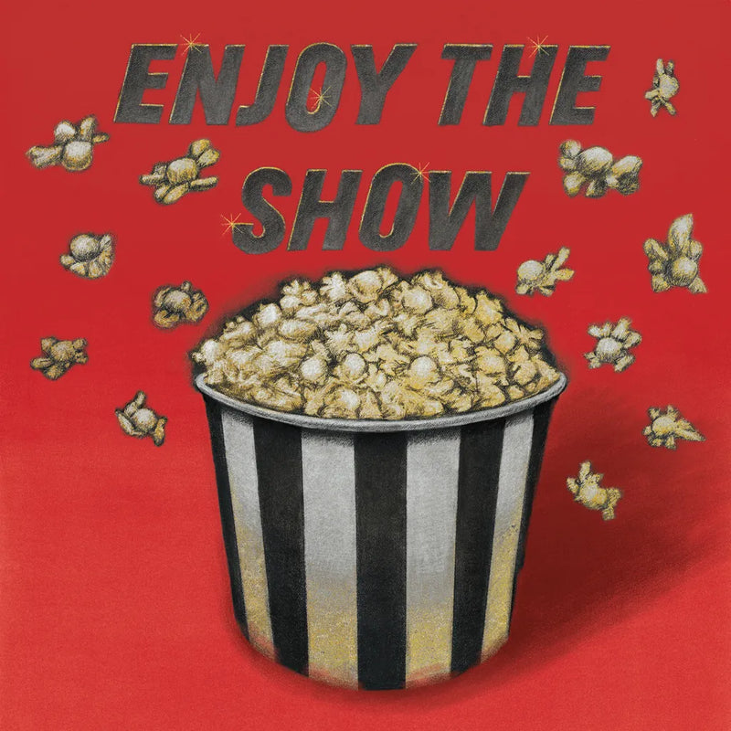 Enjoy the Show Red by Wild Apple Portfolio. SKU 52831a. Archival Giclee Fine art print for wall decor.