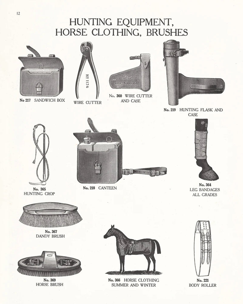 Equine Riding Gear IV v2 BW by Wild Apple Portfolio