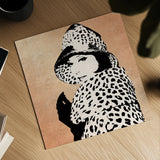 Fashion News II Rose Goldhion on Rose Gold by Wild Apple Portfolio. Shown as a detailed flat fine art print, highlighting archival giclee quality. Available as an archival giclee rolled canvas, fine art paper, or poster print. SKU 69020a.
