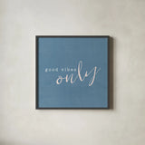 Feeling Good II by Wild Apple Portfolio. Shown in a sleek black glass frame for a contemporary gallery look. Available as an archival giclee rolled canvas, fine art paper, or poster print. SKU 56332a.