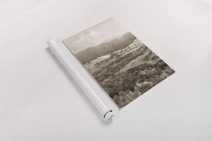 Field of Flowers II Sepia by Wild Apple Portfolio. shown as a rolled paper print. Available as archival giclee rolled canvas, fine art paper, or poster print. SKU 81069h.