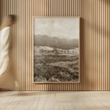 Field of Flowers II Sepia by Wild Apple Portfolio. shown as over sized large wall art. Available as an archival giclee rolled canvas, fine art paper, or poster print. SKU 81069h.