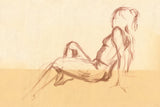 Figure Study VII by Wild Apple Portfolio. SKU 57926i. Archival Giclee Fine art print for wall decor.