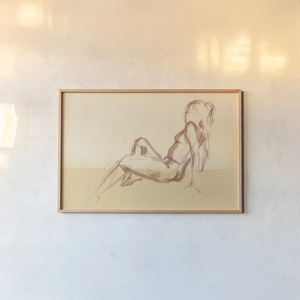 Figure Study VII by Wild Apple Portfolio. shown as a paper print in a natural frame. Available as a archival giclee rolled canvas, fine art paper, or poster print. SKU 57926i.