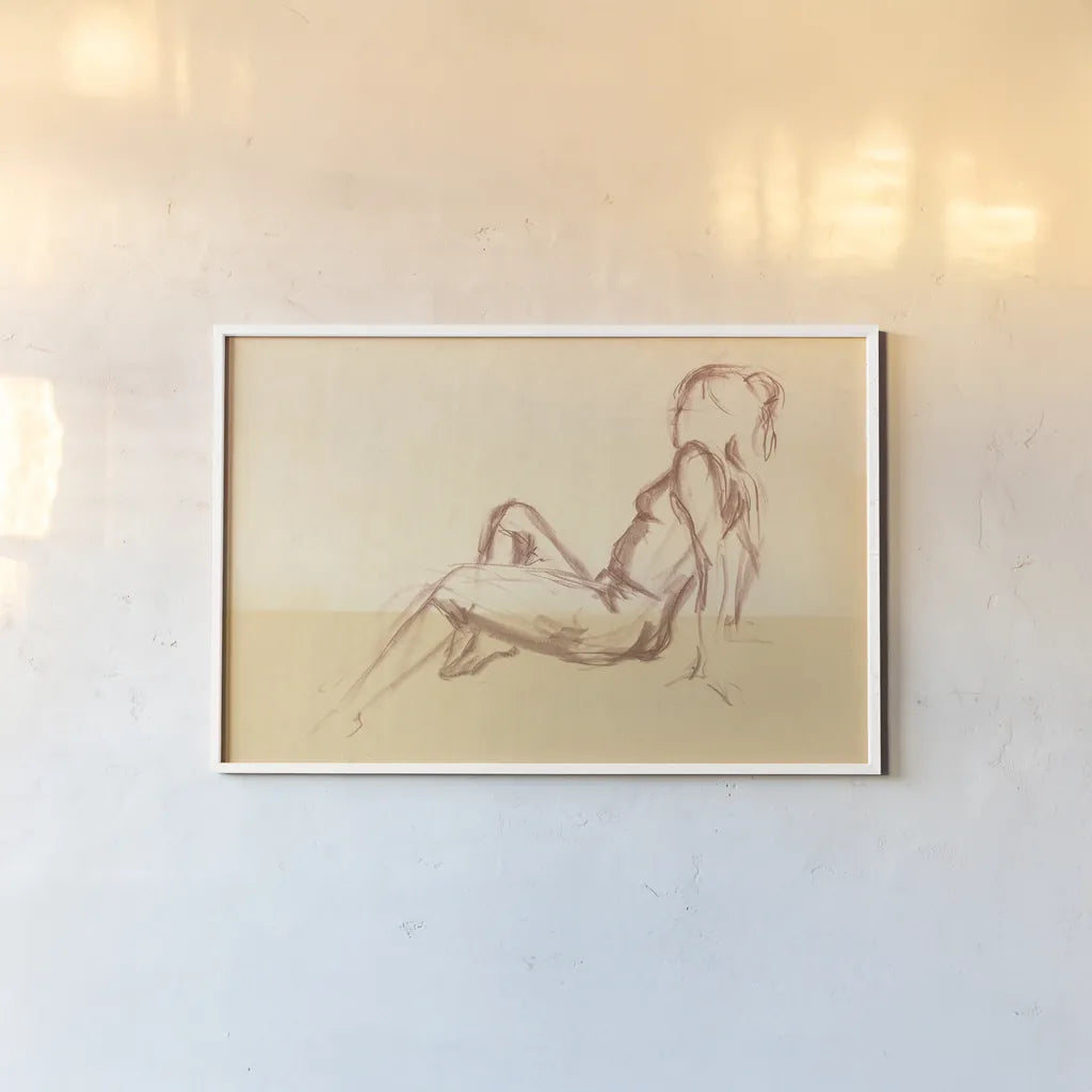 Figure Study VII by Wild Apple Portfolio. shown as a paper print in a white frame. Available as a archival giclee rolled canvas, fine art paper, or poster print. SKU 57926i.