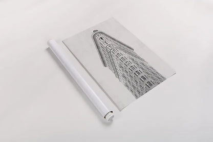 Flatiron Building NYC by Wild Apple Portfolio. shown as a rolled paper print. Available as archival giclee rolled canvas, fine art paper, or poster print. SKU 67632h.