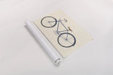 Flea Market Bicycle Navy by Wild Apple Portfolio. shown as a rolled paper print. Available as archival giclee rolled canvas, fine art paper, or poster print. SKU 74745i.
