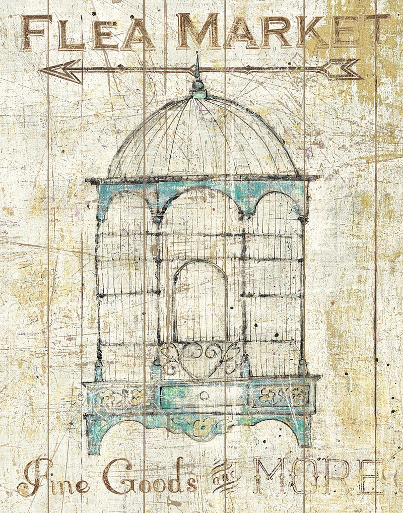 Flea Market Bird Cage II by Wild Apple Portfolio