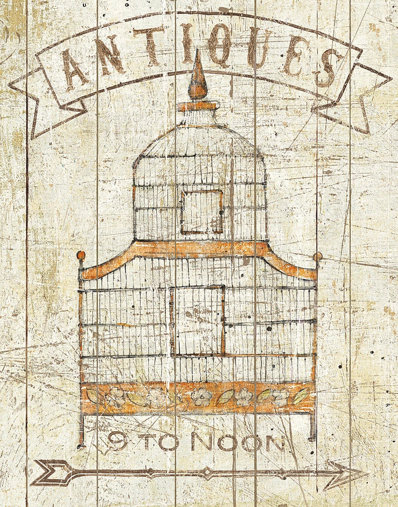 Flea Market Birdcage I by Wild Apple Portfolio